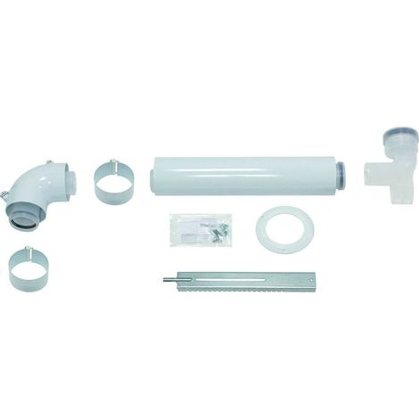 Vaillant Luft-/Abgasführung Paket 1.53 im Schacht DN 80 starr, Anschluss D 60/100mm, PP, 0010035447 (1/2)