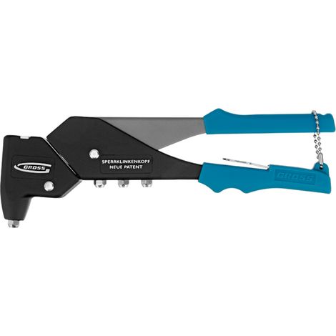 Gross 40405 cast and reinforced Riveter with rotating head 0–360° for pop rivets 2.4–4.8mm