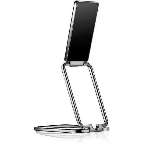 Support de téléphone carré pliable avec anneau de fixation, support de bureau rétractable, support magnétique pour voiture, support de téléphone portable en métal (1/3)