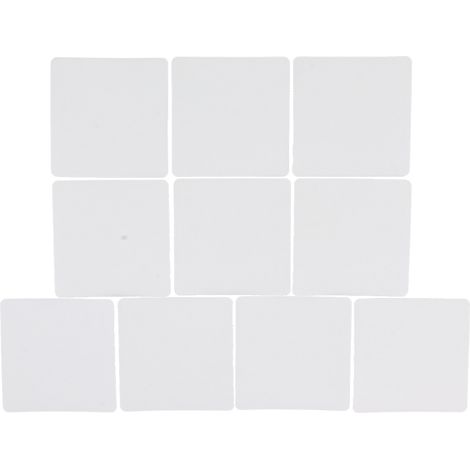 Lot de 10 autocollants carrés transparents antidérapants pour marches de baignoire et d'escalier de salle de bain (1/5)