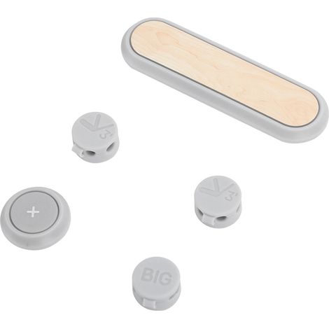 Attaches magnétiques pour câbles, organisateur de câbles multifonctionnel pour bureau, maison, voiture, couleur bois de cerisier (1/5)