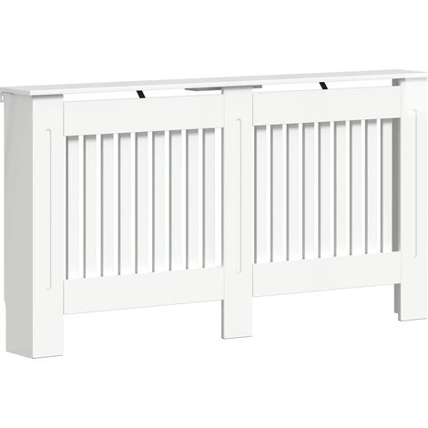 Radiator Cover High Gloss White 152 x 19 x 81.5 cm vidaXL