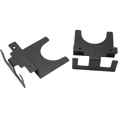 2 supports muraux en métal pour meuleuse d'angle 125 mm, rangement outillage, compatible polisseuse, clé à choc (1/5)