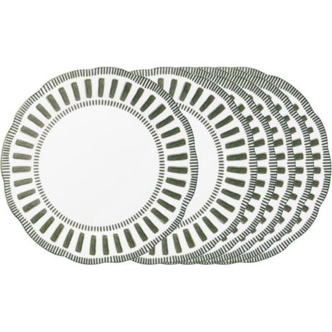 Table Passion - Assiette plate Napoli verte 27 cm (lot de 6) (1/5)