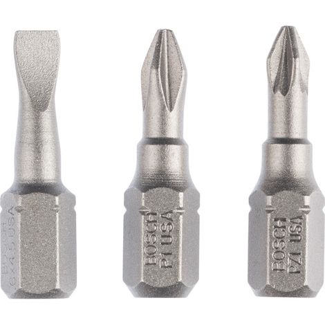 Punta Extradura S0,6Ph1Pz1X25Mm: 3 Uds - Bosch (1/3)