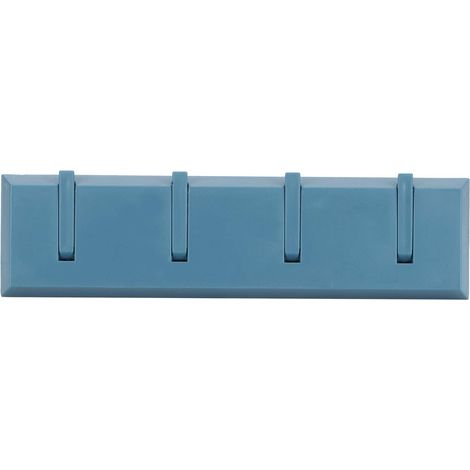 Crochet mural pour porte-manteau, porte-clé, porte-chapeau, décoration de porte murale de salle de bain (bleu foncé) (1/5)