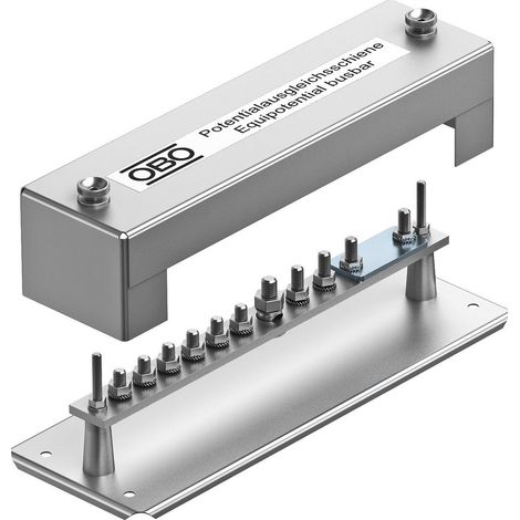 OBO Bettermann Barra de compensación de potencial 348mm Acero galvanizado en caliente, 5015057