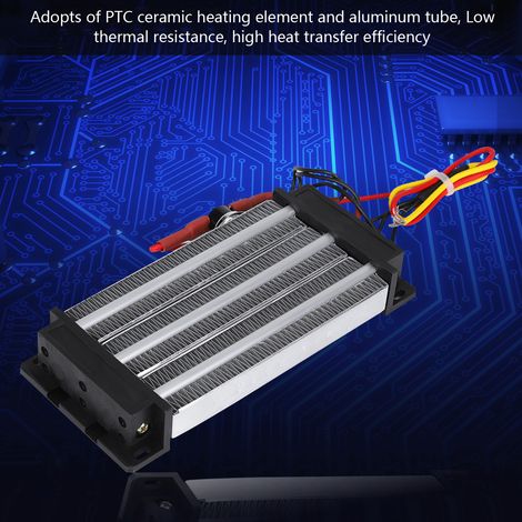 Élément chauffant en céramique PTC isolé de 1000 W (CA/CC 220 V) (1/5)