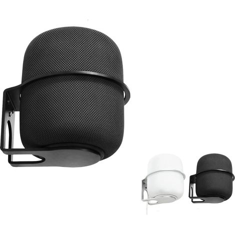 Compatible With Apple Homepod 2 Wall Mount Stand Accessories With Integrated Cable Management, Speaker Accessories Rack (Apple Homepod 2, Black) 1 Piece (1/5)