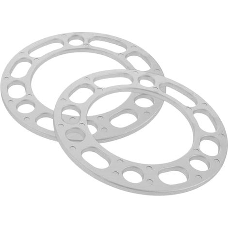 2 entretoises de moyeu de roue de 6 mm en aluminium avec bride, accessoires universels pour roues de voiture et camion (1/5)