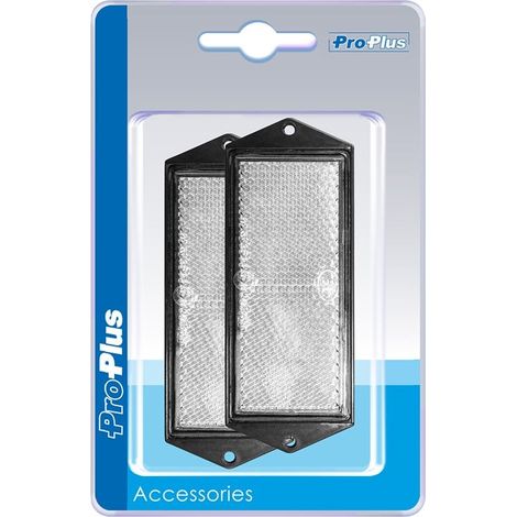 Reflector blanco 104x40mm atornillable 2 piezas en blister