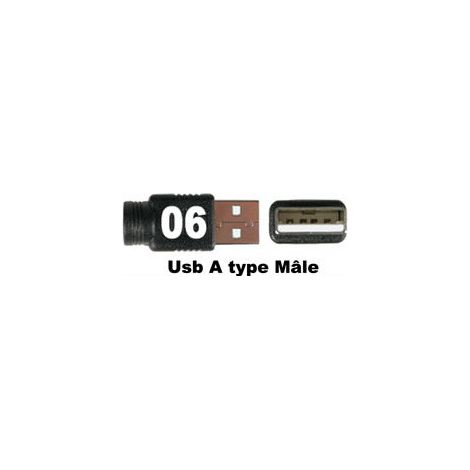 NX - Connecteur type USB A (180°) (Type 6) (1/2)
