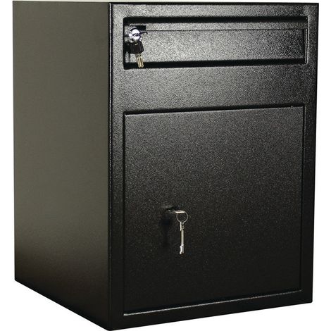 Coffre-fort H600xL460xP470mm 71l 1 porte.1 abattant noir ROTTNER