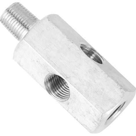 Adaptateur NPT pour capteur de pression d'huile, raccord en T universel 1/8" BSPT, pour manomètre de ligne d'alimentation turbo. (1/5)