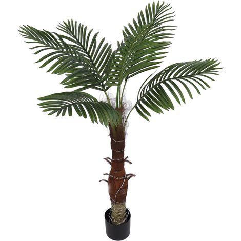 Künstliche Palme, 1,20 m hoch, mit 300 LEDs, Solarladepanel, Schutzart IP65, LED-Beleuchtung mit 800 mAh Kapazität für Pool, Strand, Garten und Partys (1/5)