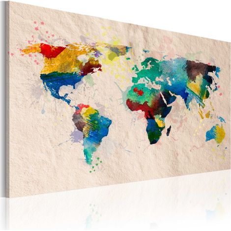 Tableau Imprimé "Monde de Couleurs" 80 x 120 cm (1/2)