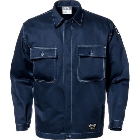 SIR SAFETY SYSTEM FUTAINE Veste de travail en coton bleu foncé Taille 44