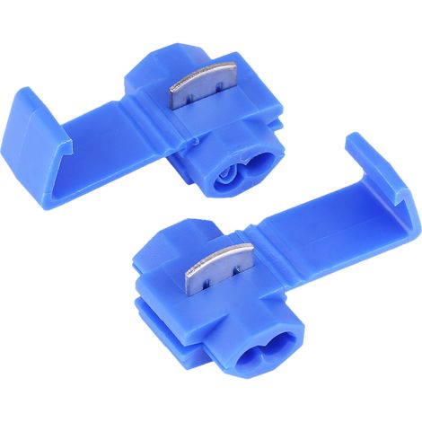 50 Stück Schnellverbinder für elektrische Leitungen, blaue Anschlüsse 0,72-2,5 mm²
