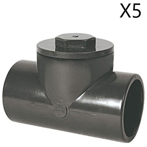 Lot de 5 Clapets Anti-Retour PVC Ø40mm NICOLL Carh F-F Pression Eau Froide - 405326