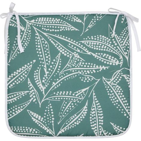 Coprisedia tropicale 39x39cm stampato verde scuro - Atmosphera créateur d'intérieur