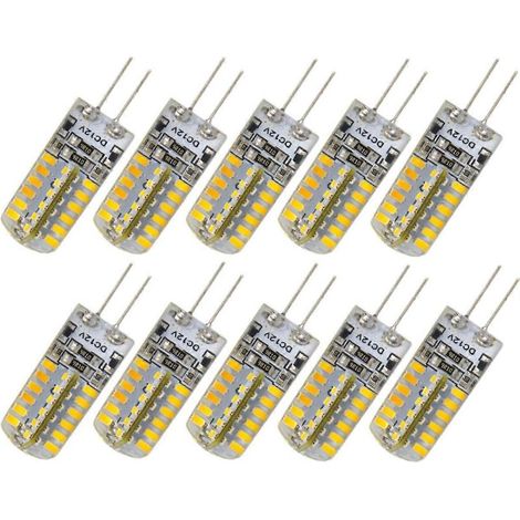 Packung mit 10 G4 LED-Lampen DC 12V 3,5W 170LM 3000-3500K SMD 3014 (warmweiß) (1/5)