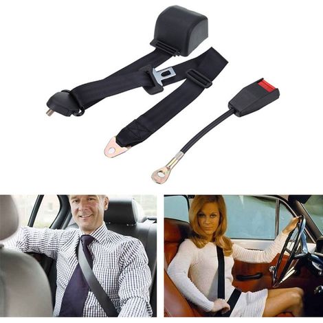 Ceinture de sécurité universelle 3 points, réglable avec verrou à came, pour voiture, camping-car et véhicule récréatif (1/5)