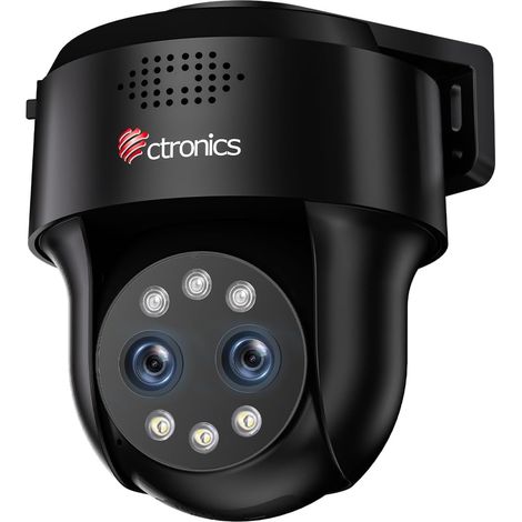 Double Objectif Caméra Surveillance WiFi Extérieure, Zoom Hybride 10×, 4MP 2.5K, Auto Suivi, Détection IA, Vision Nocturne Couleur 30m, WiFi Double Bande, FTP/NVR, PC/App, 128GB SD/Cloud (1/5)