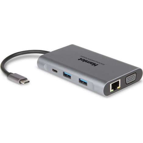Hamlet HDKC-PD400V replicatore di porte e docking station per laptop Cablato USB 3.2 Gen 1 (3.1 Gen 1) Type-C Grigio (1/4)