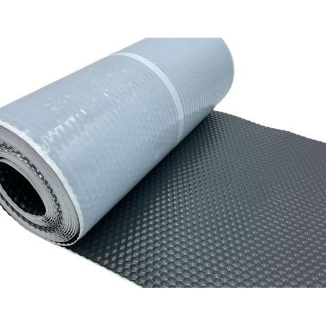 DMS – Rouleau d'étanchéité aluminium 300 mm x 5 m – RAL 7016 – Auto-adhésif pour toits, cheminées et murs extérieurs – Résistant aux UV et intempéries (1/2)