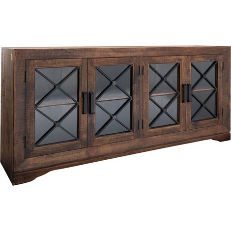 credenza in legno di Mango 193x46x91 marrone laccato STILMÖBEL 117