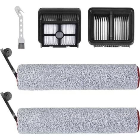 H12 Pro Kit Accessoires pour Dreame H12 Pro, H12 Dual Aspirateur Eau et Poussière - 2 Brosse Rotative + 2 Filtres + 1 Brosse de Nettoyage