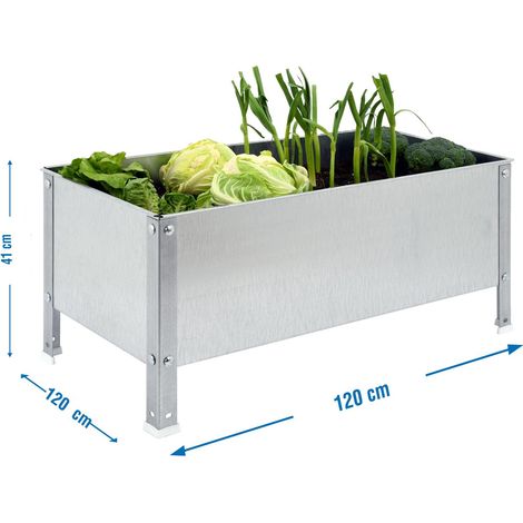 Simon Rack Blumenkasten aus verzinktem Metall 400 Liter