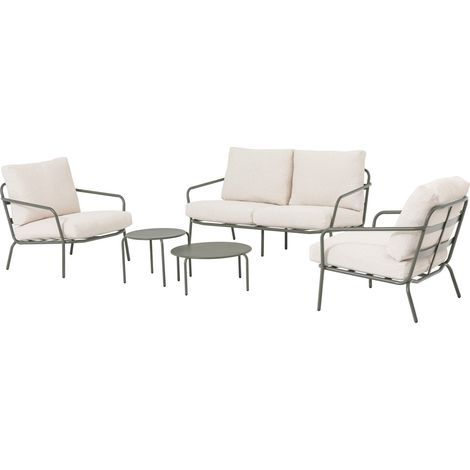 Primaster Gartenmöbel-Set Locarno 2 Sitzer Stahl Sitzgruppe (1/3)
