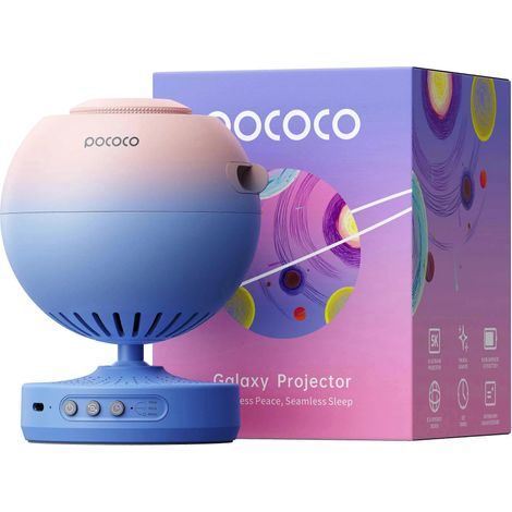 Veilleuse projecteur galaxie, lampe projecteur d'étoiles avec lumière douce HD pour chambre à coucher[dt] (1/5)