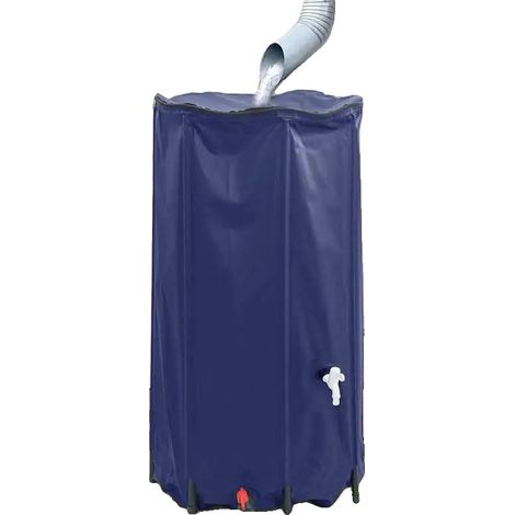 Wassertank, 250 Liter Kapazität, faltbares Design, Blau (1/2)