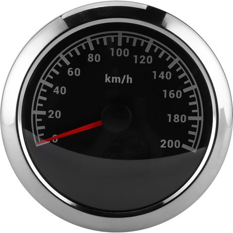 Compteur GPS multifonction 85mm, affichage vitesse kilométrique direction angle, jusqu'à 200km/h, pour moto bateau voiture (1/5)