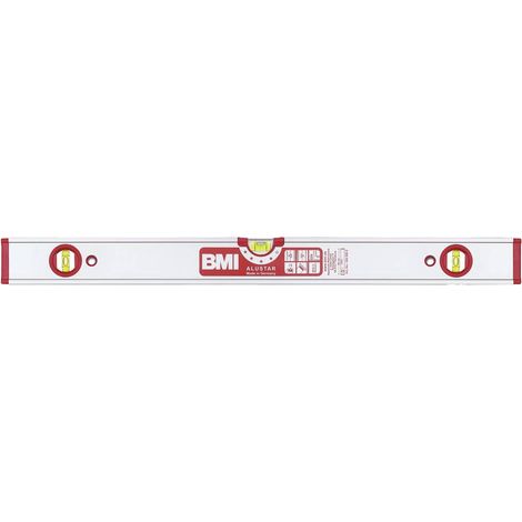Livella a bolla ALUSTAR 200cm alluminio argento ± 0,5 mm/m con calamita interna (1/2)