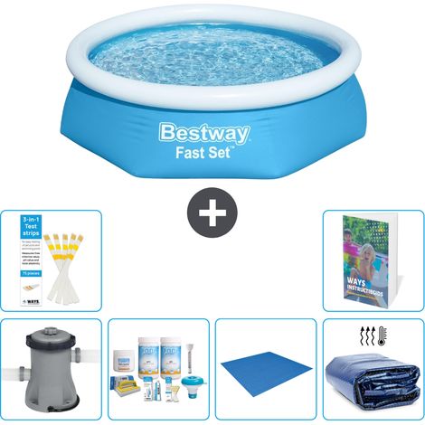 Bestway Piscina Bestway Fast Set Rotonda - 244x61 cm - 7-pezzi  S289