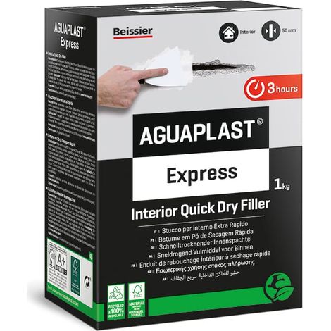 Aguaplast express stucco in polvere extra rapido per ambienti umidi 1 kg