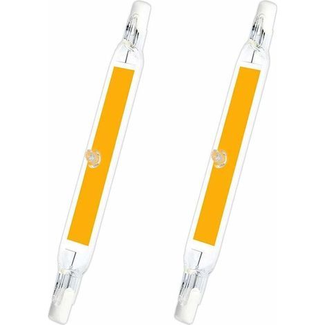 Lampadina LED R7s da 78 mm, 5 W, bianco freddo 6000K, 500 lm, equivalente a una lampadina alogena J78 R7s da 40 W o 50 W, LED COB R7s extrapiatto da 78 mm per illuminazione interna, non dimmerabile, c (1/4)