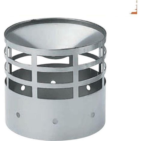 TERMINALE SCARICO TUBI STUFE PELLET DIAM 10 CM IN ACCIAIO INOX FER 244688 (1/2)