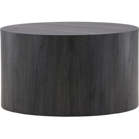 Table Basse Ronde "York" 80cm Noir (1/5)
