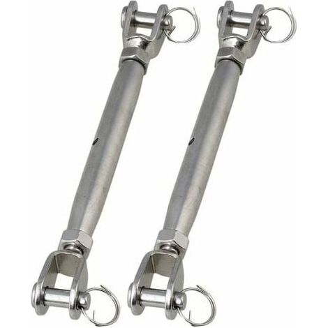 Tenseur De Câble - Tenseur À Mâchoires Fermées Lmlly M10 En Acier Inoxydable 304 - Pour Câbles Et Cordes - 2 Pièces
