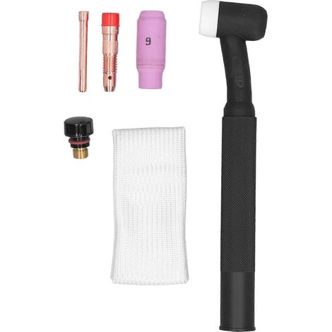Kit de soudage TIG 6 pièces avec torche plasma, coupe nette et rapide, tête en cuivre et poignée en ABS pour WP17 (1/4)