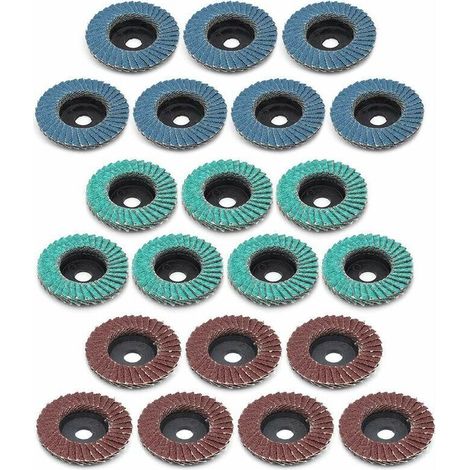Disques à Meuler, 21 Pcs 50mm Disques à Lamelles Professionnels Disques à Poncer 80 Grain (1/5)