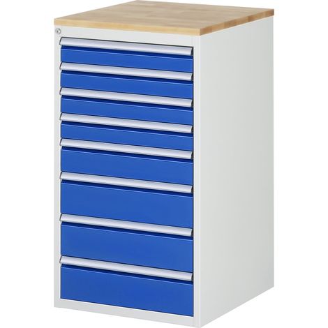 Rau Schubladenschrank Buche-Top und 8 x Schubl.-L 4x90 1x120 3x150mm (1/5)