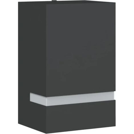 Applique murale extérieure en acier inoxydable noir (1/5)