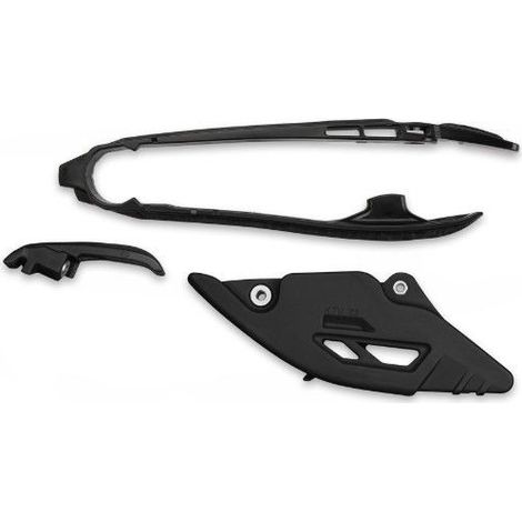 UFO 2026/01 SET GUIDA CATENA + SCORREVOLE KTM SX 125 / 150 / 250 / 300 '25-'26, SX-F 250 / 350 / 450 '25-'26 COLORE NERO