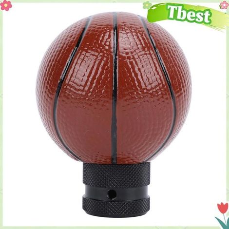 Pommeau de levier de vitesse de basket-ball, tête de levier de vitesse de transmission en résine avec peintures colorées, (1/4)