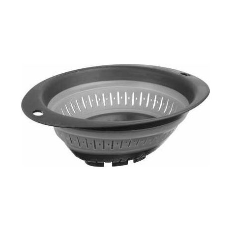 COLADOR DE SILICONA PLEGABLE, gris, fabricado en material duradero (1/2)